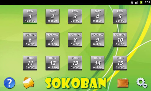 Android application Sokoban screenshort