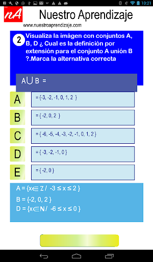 Desigualdad conjuntos numérico