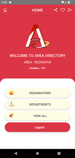 Area Directory Screen 2