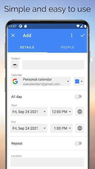 One Calendar UI shots 6