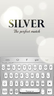 Silver Keyboard - Free Emoji & Gif