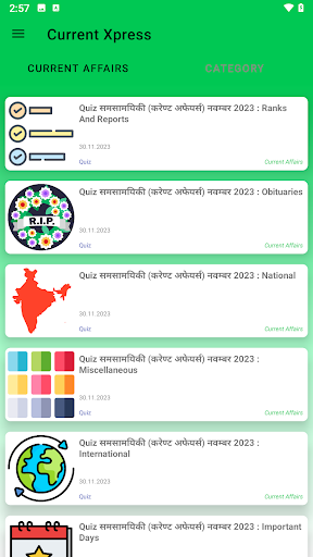 Android application Current Xpress➤Current Affairs screenshort