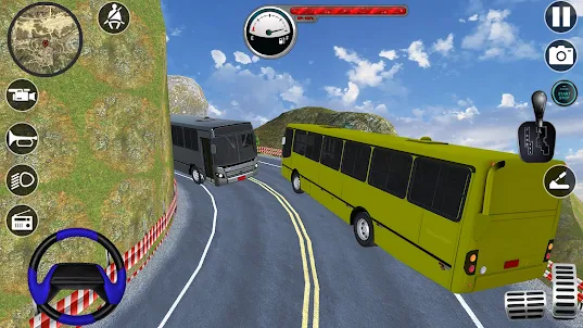 고급 코치 버스 시뮬레이터 3D