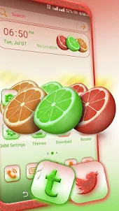 Colorful Lemon Launcher Theme