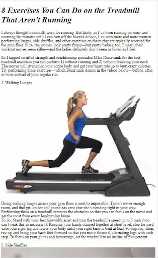 How to Do Treadmill Exercises Screen 3