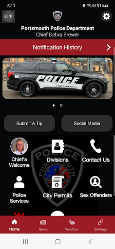 Android application Portsmouth Police Ohio screenshort