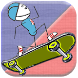 StickMan SkateBoard icon