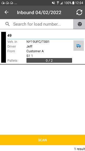 Android application Mandata Crossdocking GO+ screenshort