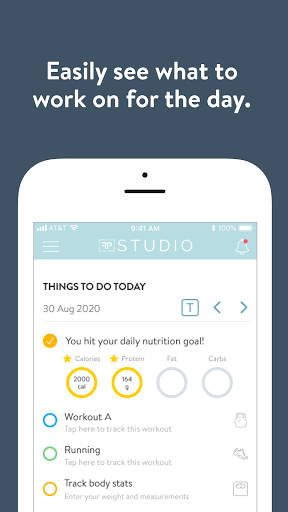 Android application FITNESS PROJECT Studio screenshort