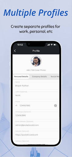 Pocket vCard Screenshot 3 - AppWisp.com