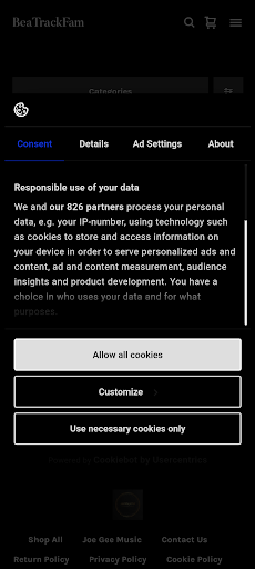 Android application BeaTrackFam (Web) screenshort