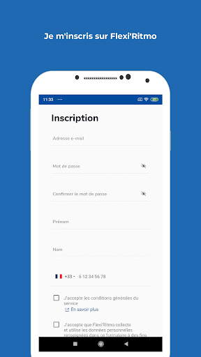 Android application Flexi'Ritmo screenshort