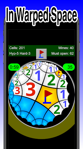 Non-Euclidean Minesweeper Screen 3