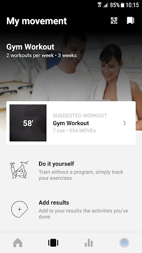 Synchronicity Gym Screen 2