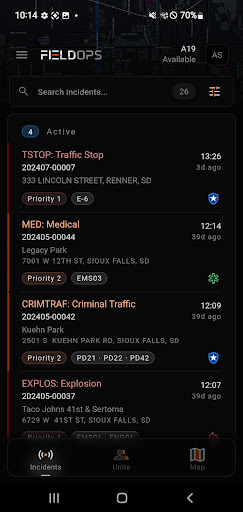 Android application Field Ops (Beta) screenshort
