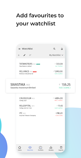 Swastika Stocks, Investments Screen 3