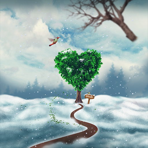 Wallpaper-Winter Alone Tree logo