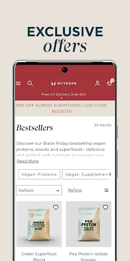 Android application Vegan Nutrition by Myvegan screenshort