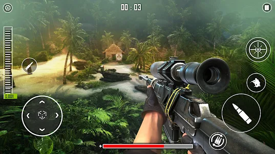 Sniper Island: スナイパー鉄砲のゲーム 3D