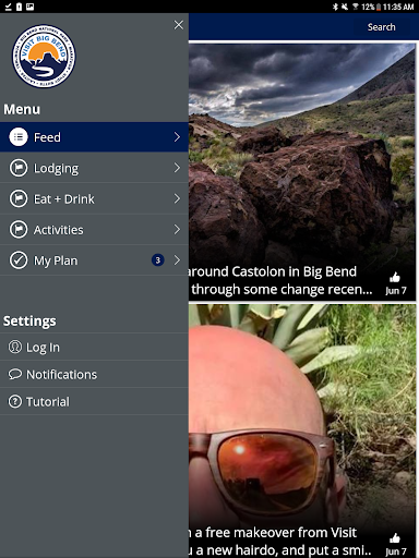 Screenshot of Visit Big Bend!