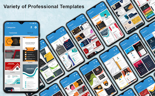 Android application Business Card Maker, Visting screenshort
