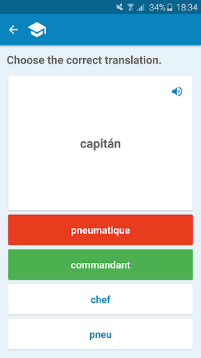 French-Spanish Dictionary Screenshot