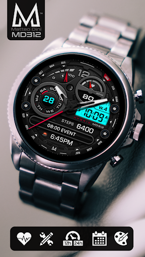 MD312 Analog watch face Screen 3