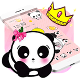 Pink Lovely Panda Theme icon