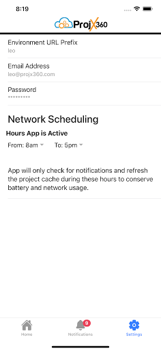 ProjX360 Field App Screen 3