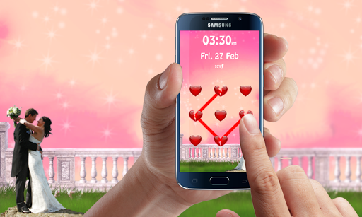 Love Pattern Screen Lock Theme