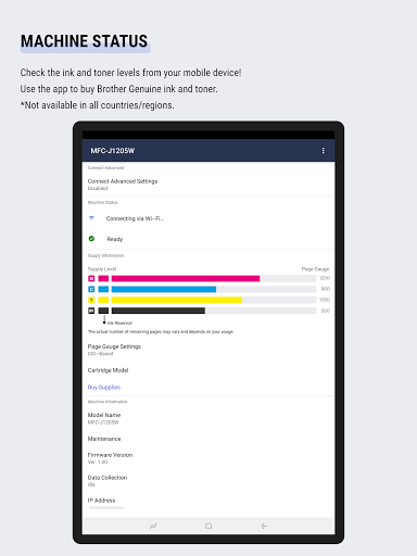 Screenshot of Brother Mobile Connect