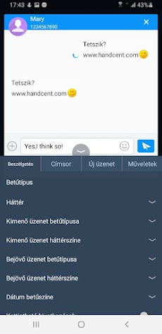 Handcent SMS Hungarian Languagのおすすめ画像1