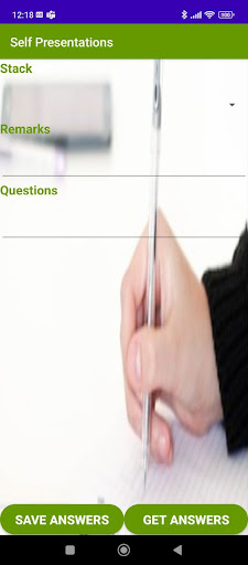 Self Presentation Screen 2
