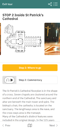 Catholic Precinct Walking App Screen 3