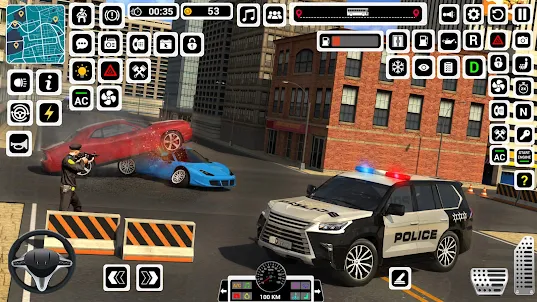 مطاردة سيارة الشرطة محاكي 3D