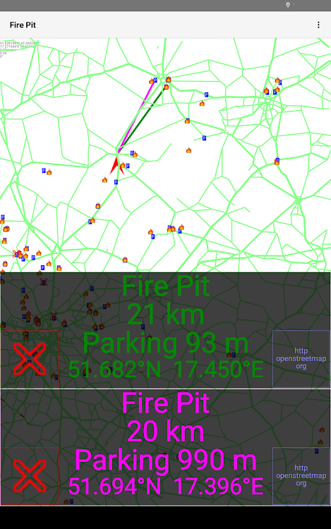Places for a firepit - 2023.11.12 - (Android)