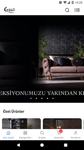 Android application Cennet Mobilya screenshort