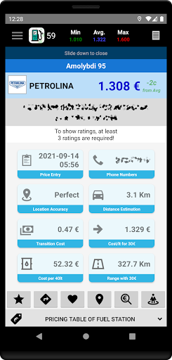 Android application fuelCY: fuel prices for Cyprus screenshort