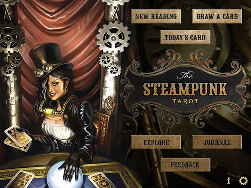 Screenshot of Steampunk Tarot
