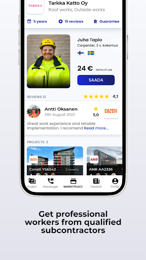 Android application Insynergi - Markkinapaikka screenshort
