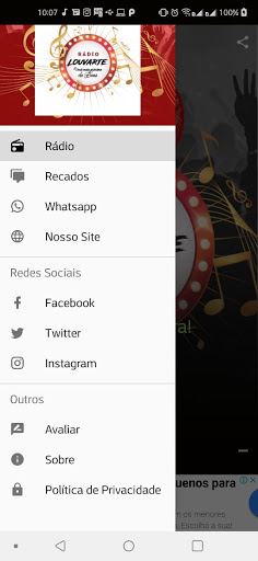 Radio Louvarte Oficial Screen 3