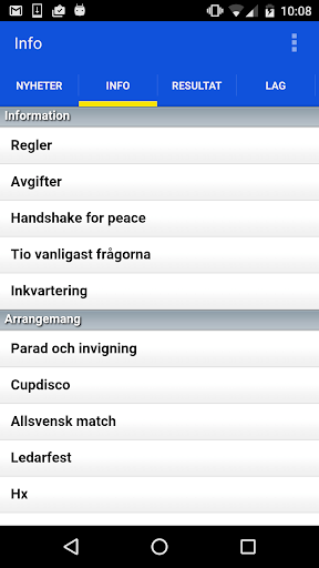 Visualização do aplicativo