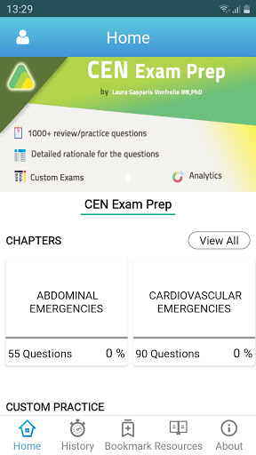 Android application CEN CERTIFIED EMERGENCY NURSE screenshort