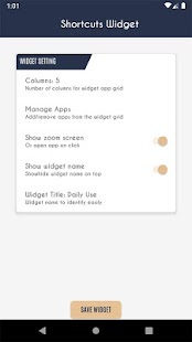 Виџет за пречице – Снимак екрана фасцикле апликације