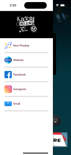 Kapri Online Radio Screen 3