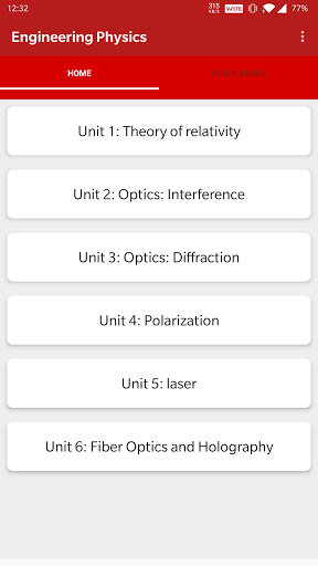 Android application Engineering Physics - I screenshort