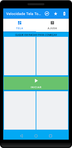 Visualização do aplicativo