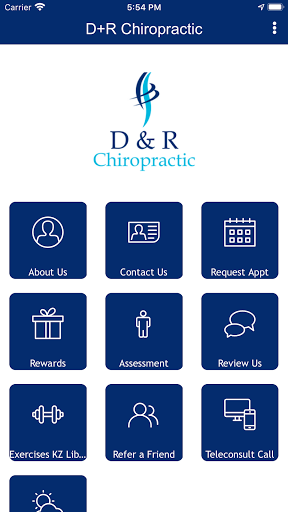 Android application D+R Chiropractic screenshort