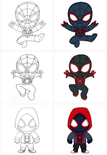 Coloring:how to draw spider boy step by step 1.0 APK + Mod (Unlimited money) untuk android