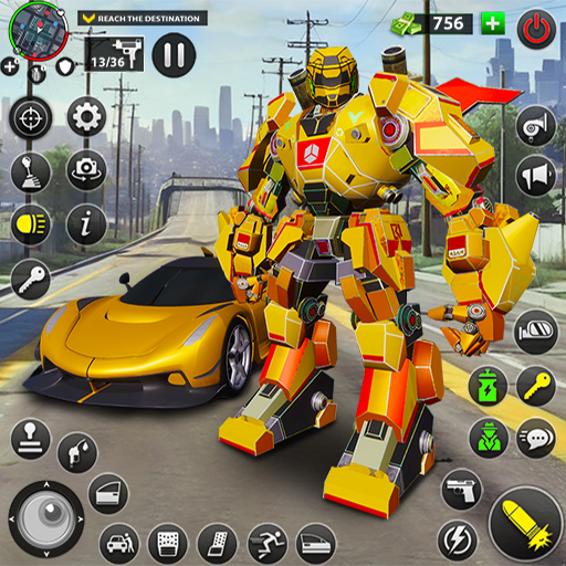 Incredible Robot Game Car Game  Icon